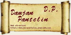 Damjan Pantelin vizit kartica